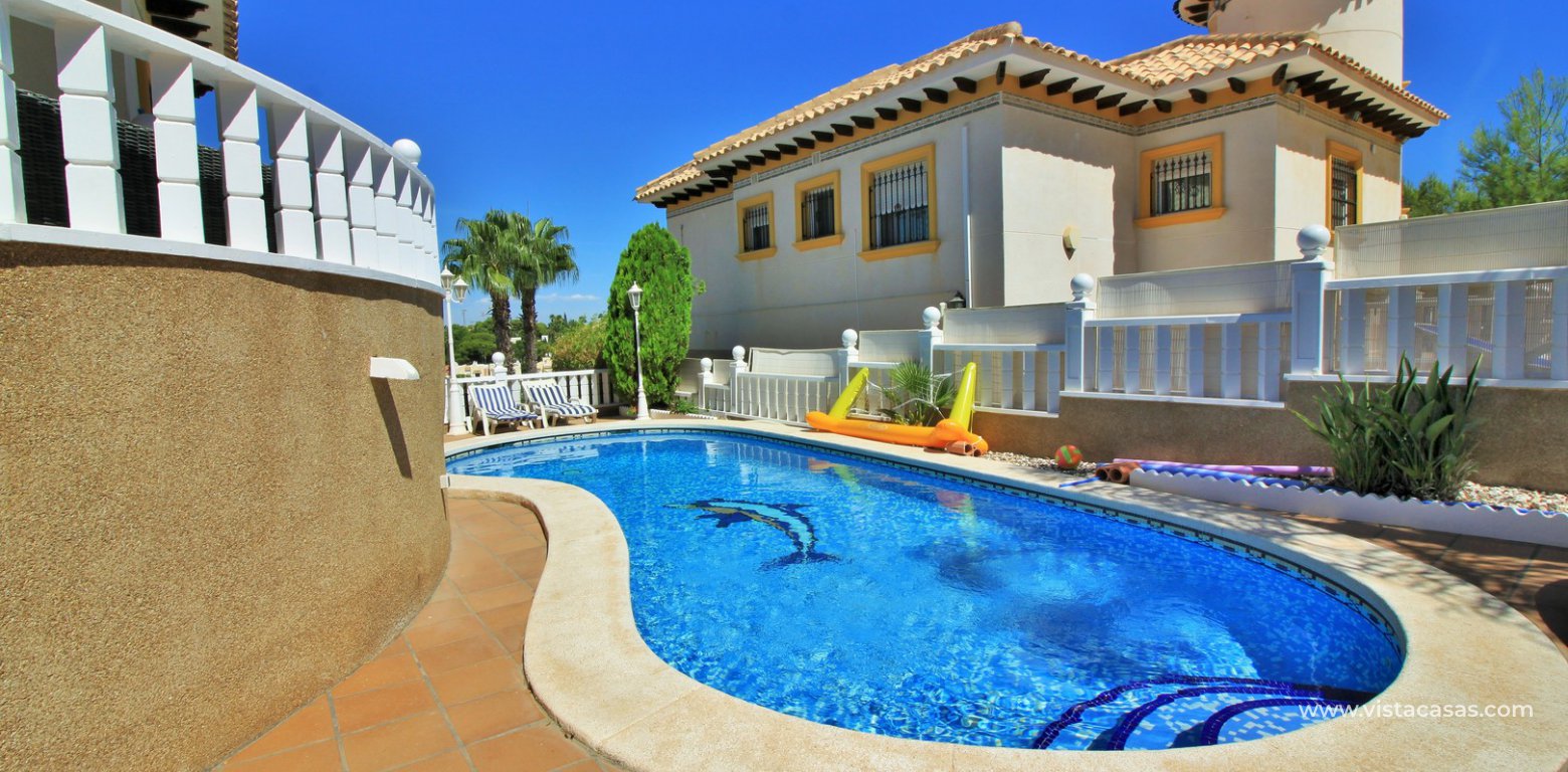 Detached villa for sale with private pool and tourist licence in Pinada Golf Villamartin pool 3