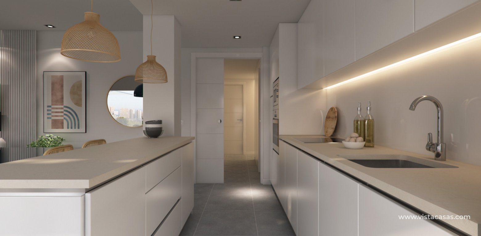 New build apartments for sale Seascape Resort Finestrat kitchen