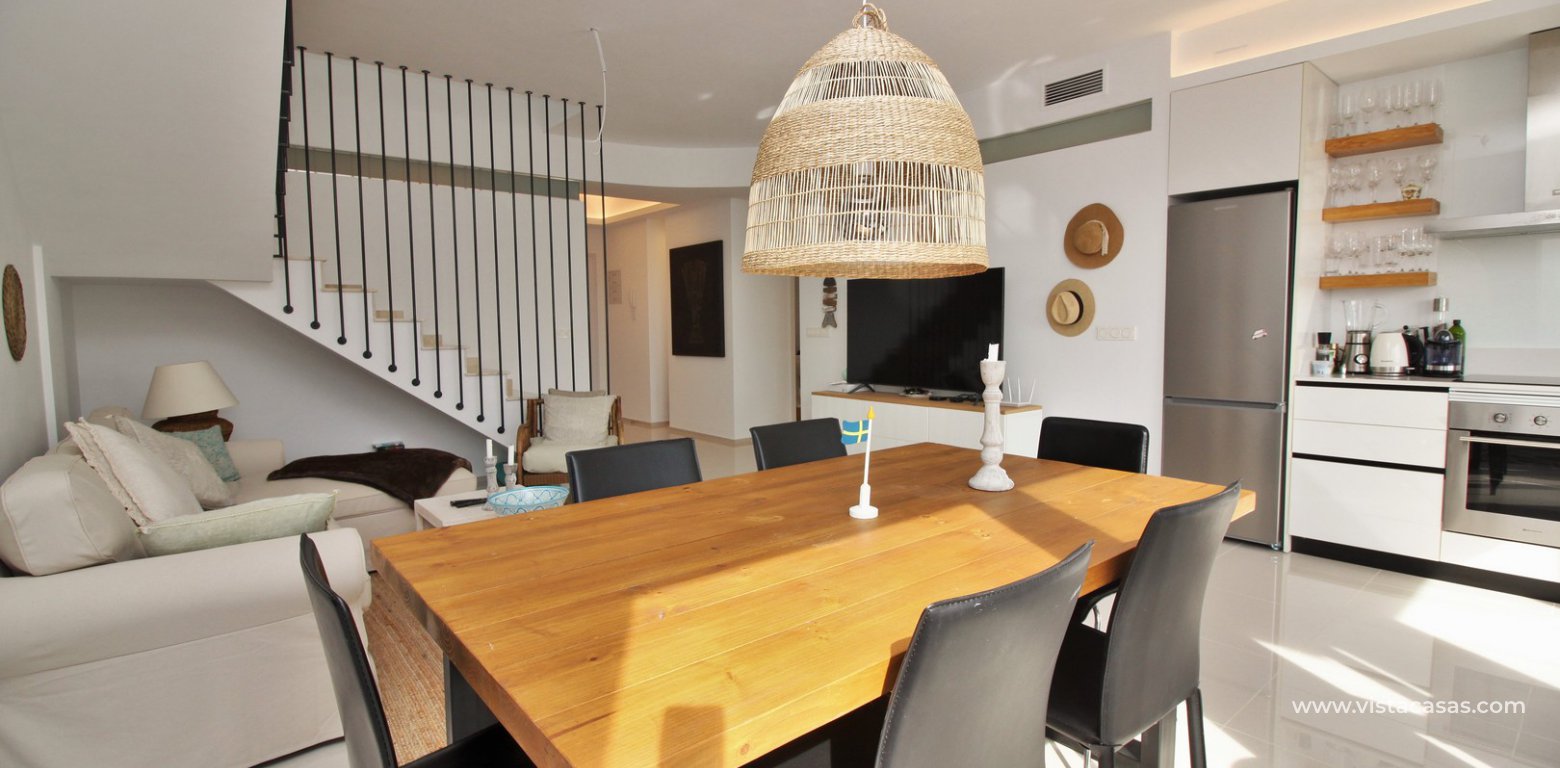 Penthouse apartment for sale Zenia Beach II Los Dolses dining area