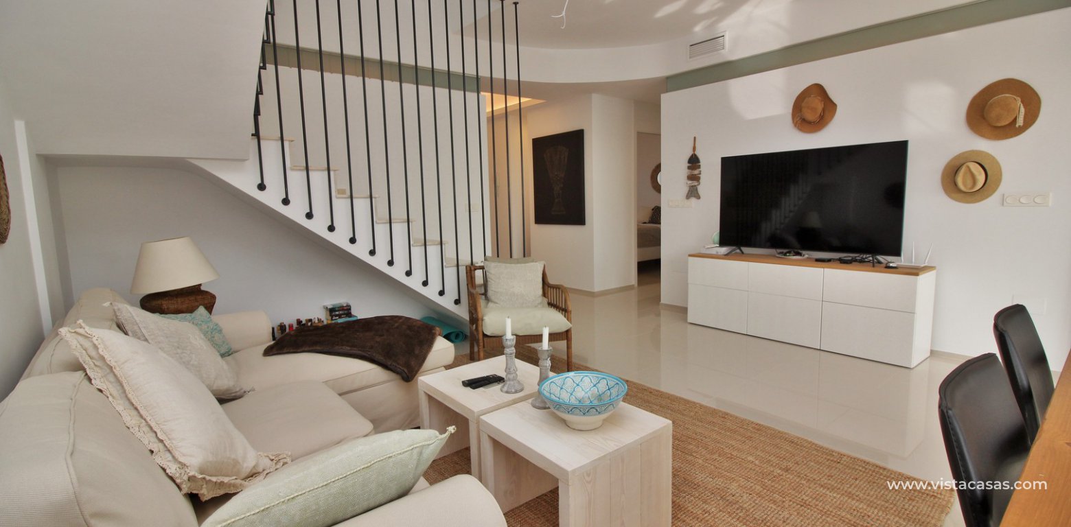 Penthouse apartment for sale Zenia Beach II Los Dolses living room