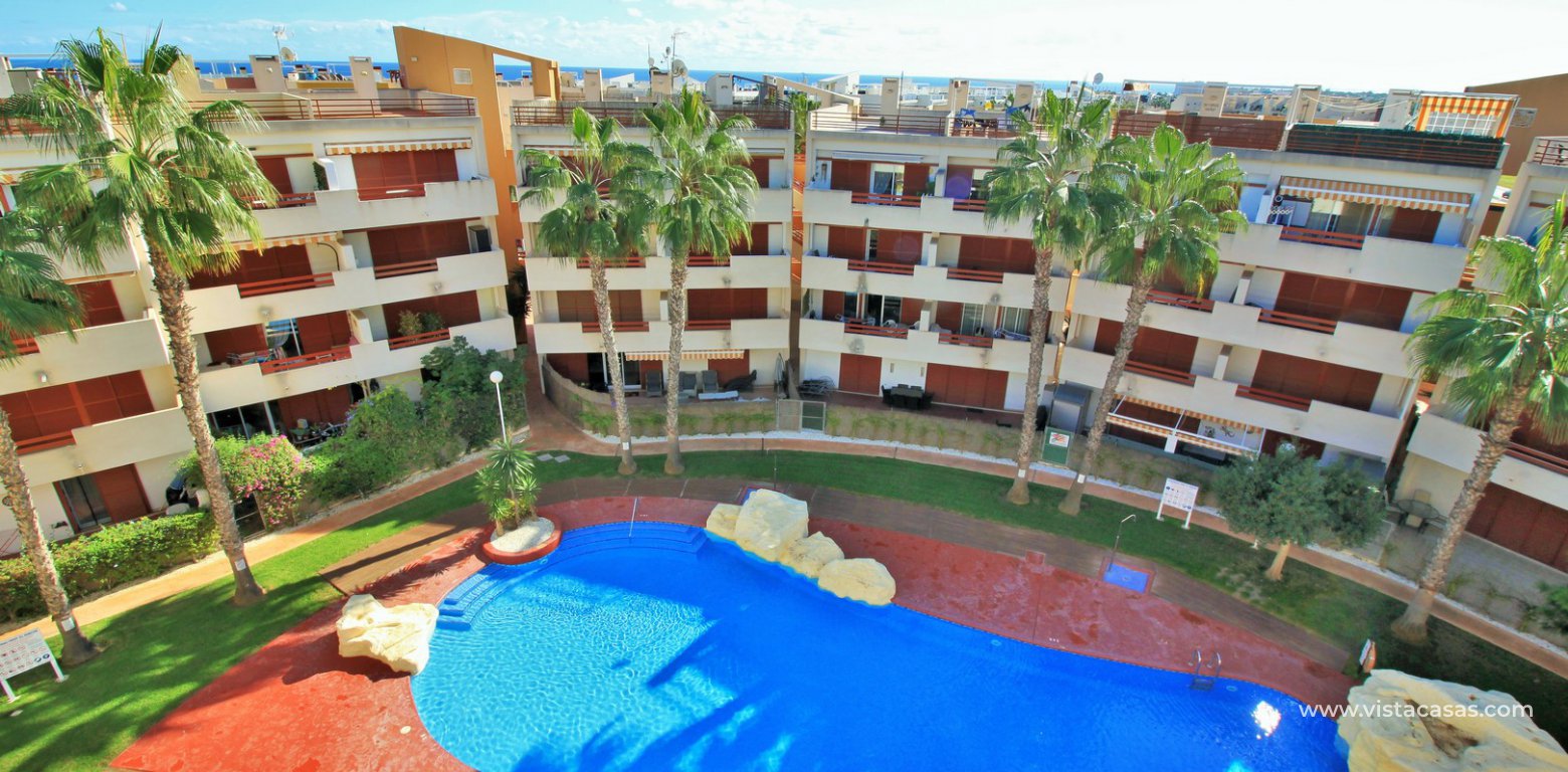 South facing penthouse apartment for sale El Rincon Playa Flamenca pool view