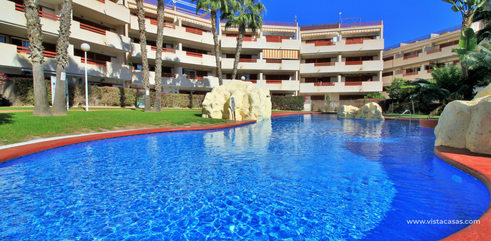 South facing penthouse apartment for sale El Rincon Playa Flamenca communal pool