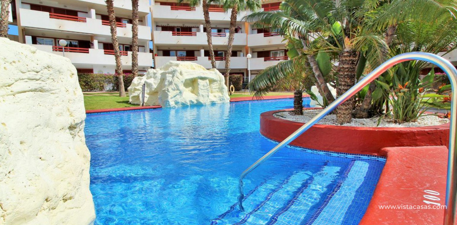 South facing penthouse apartment for sale El Rincon Playa Flamenca communal pool 2