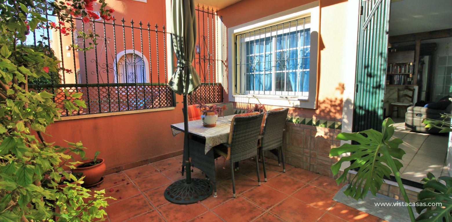 4 bedroom villa with private pool for sale Playa Flamenca Villas San Luis front terrace