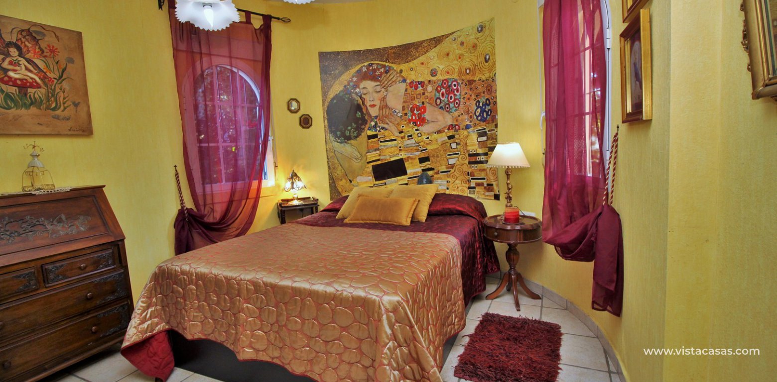 4 bedroom villa with private pool for sale Playa Flamenca Villas San Luis downstairs double bedroom