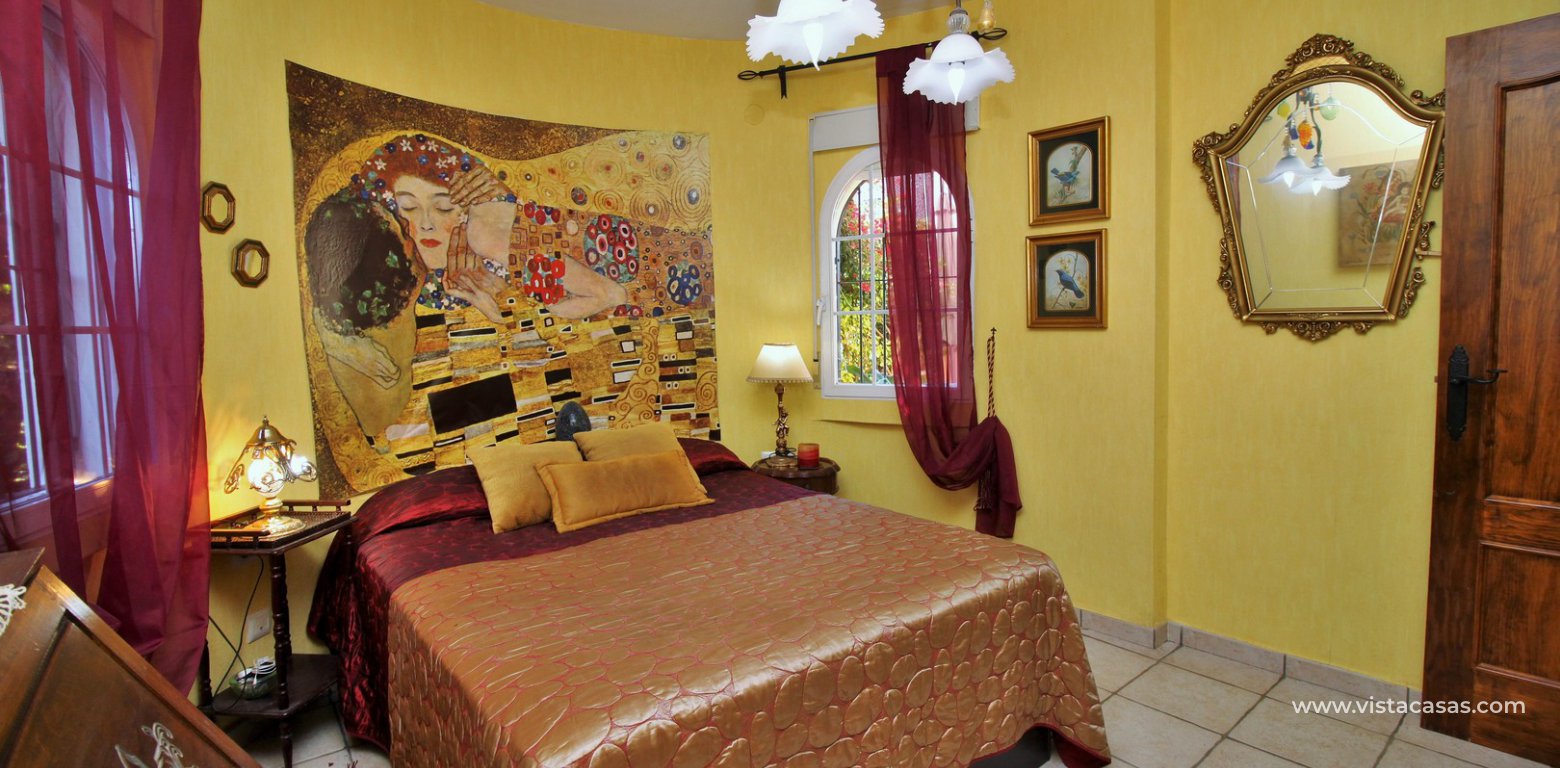 4 bedroom villa with private pool for sale Playa Flamenca Villas San Luis downstairs double bedroom 1