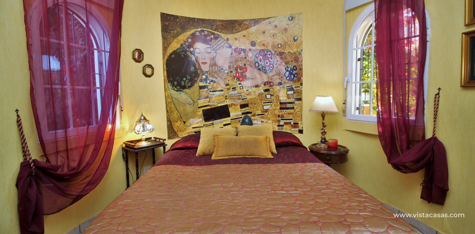 4 bedroom villa with private pool for sale Playa Flamenca Villas San Luis downstairs double bedroom 2