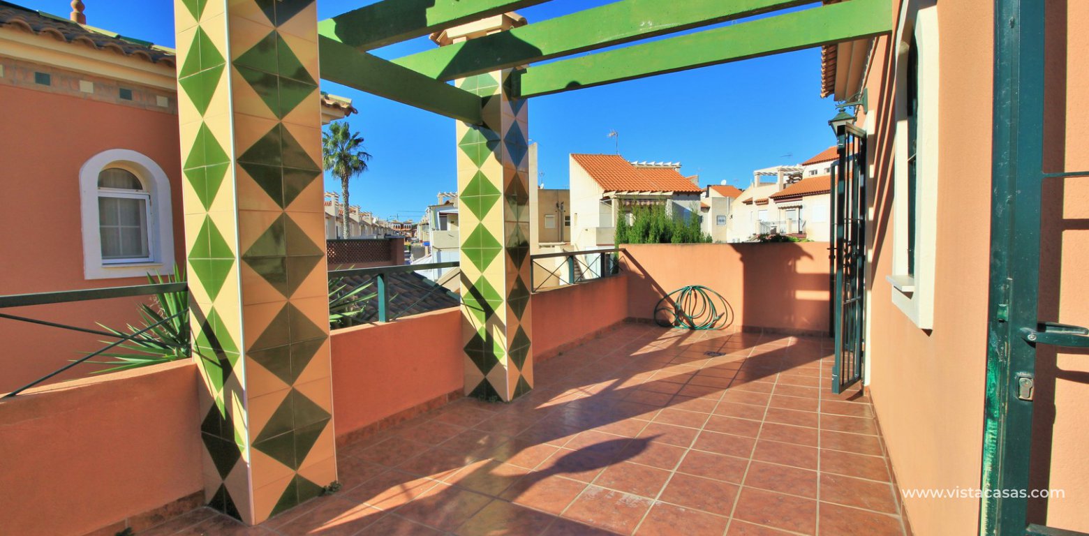 4 bedroom villa with private pool for sale Playa Flamenca Villas San Luis roof terrace