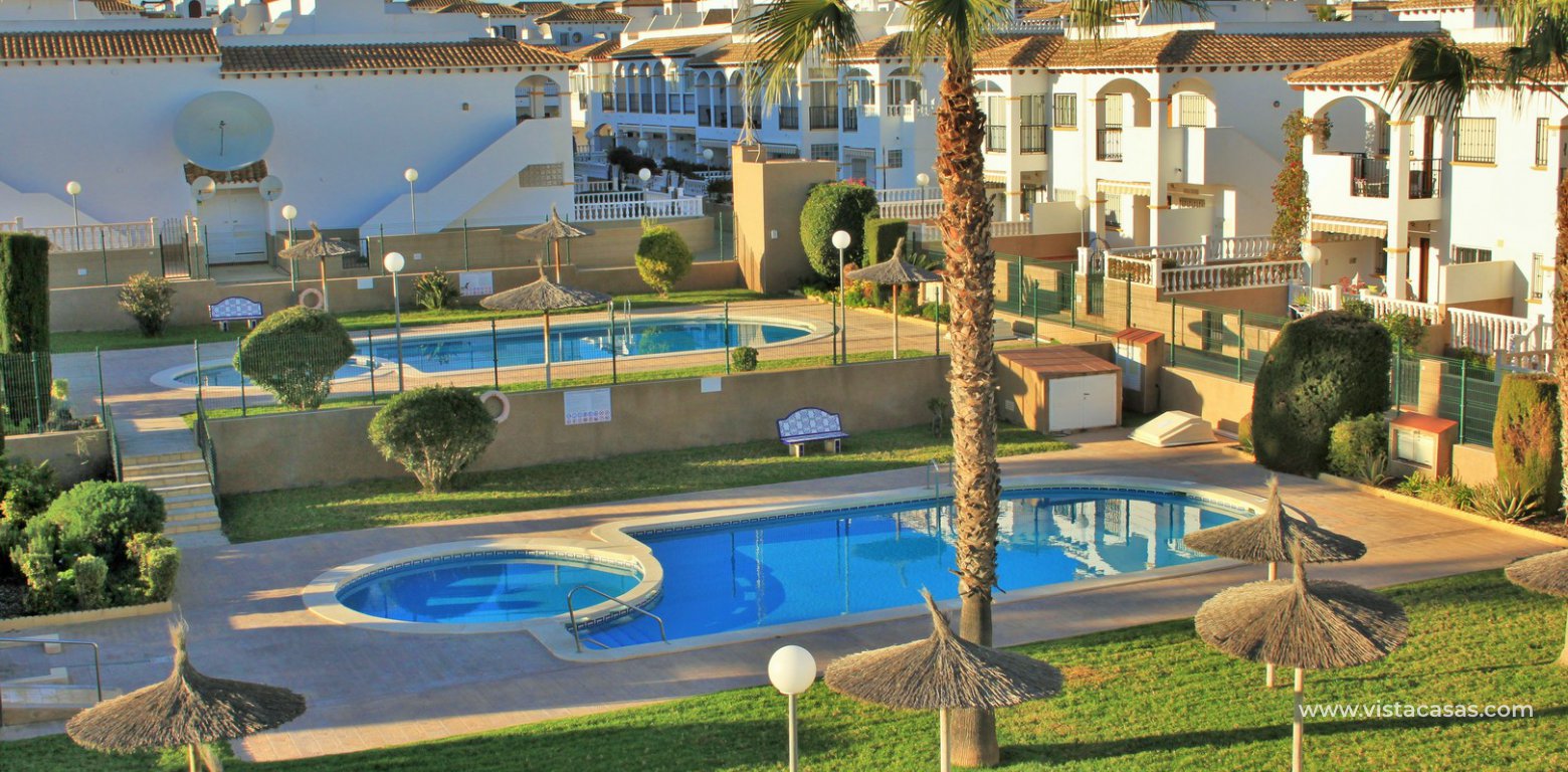 Townhouse for sale overlooking the pool R15 La Ciñuelica Punta Prima pool view
