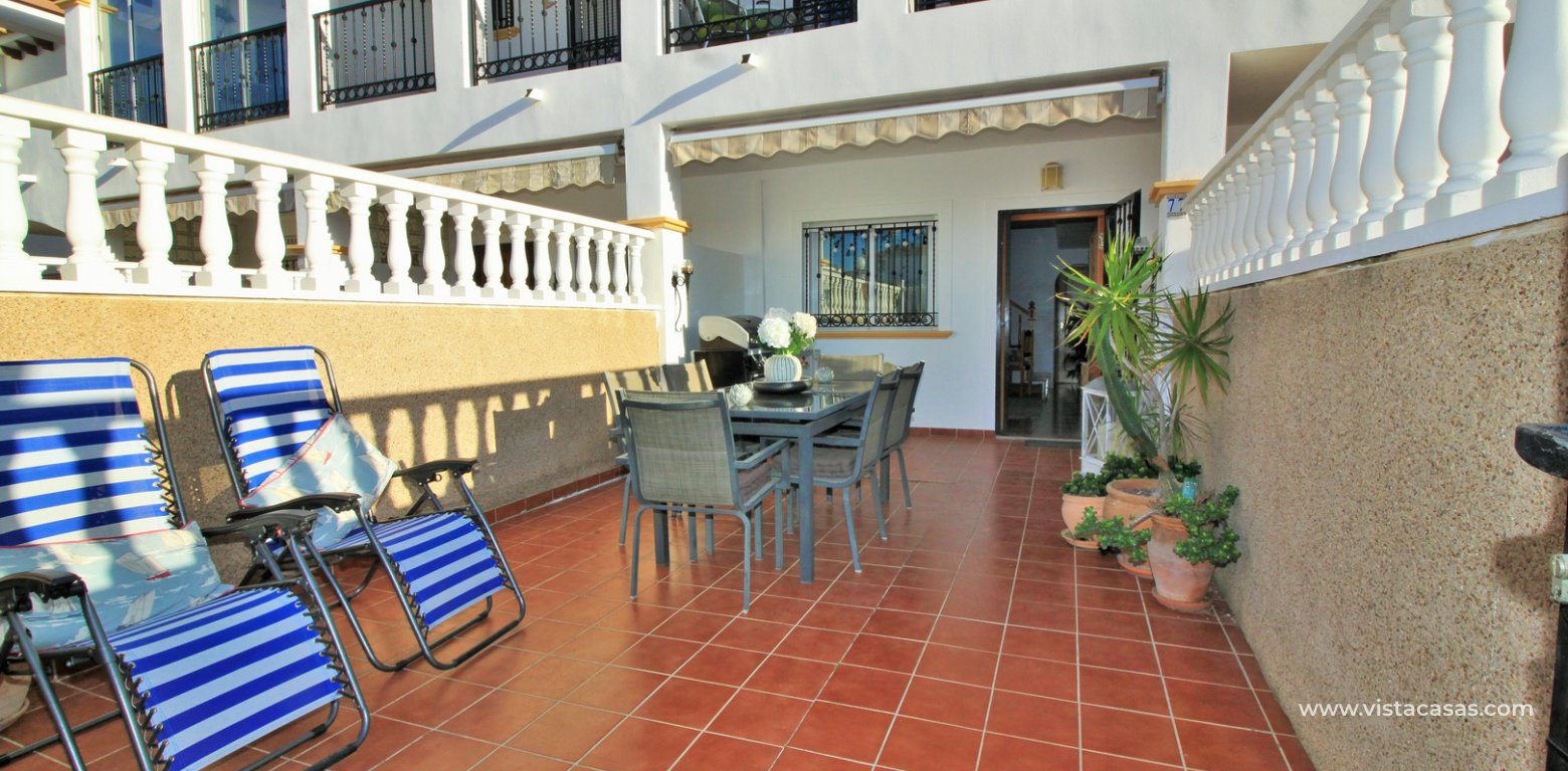 Townhouse for sale overlooking the pool R15 La Ciñuelica Punta Prima terrace