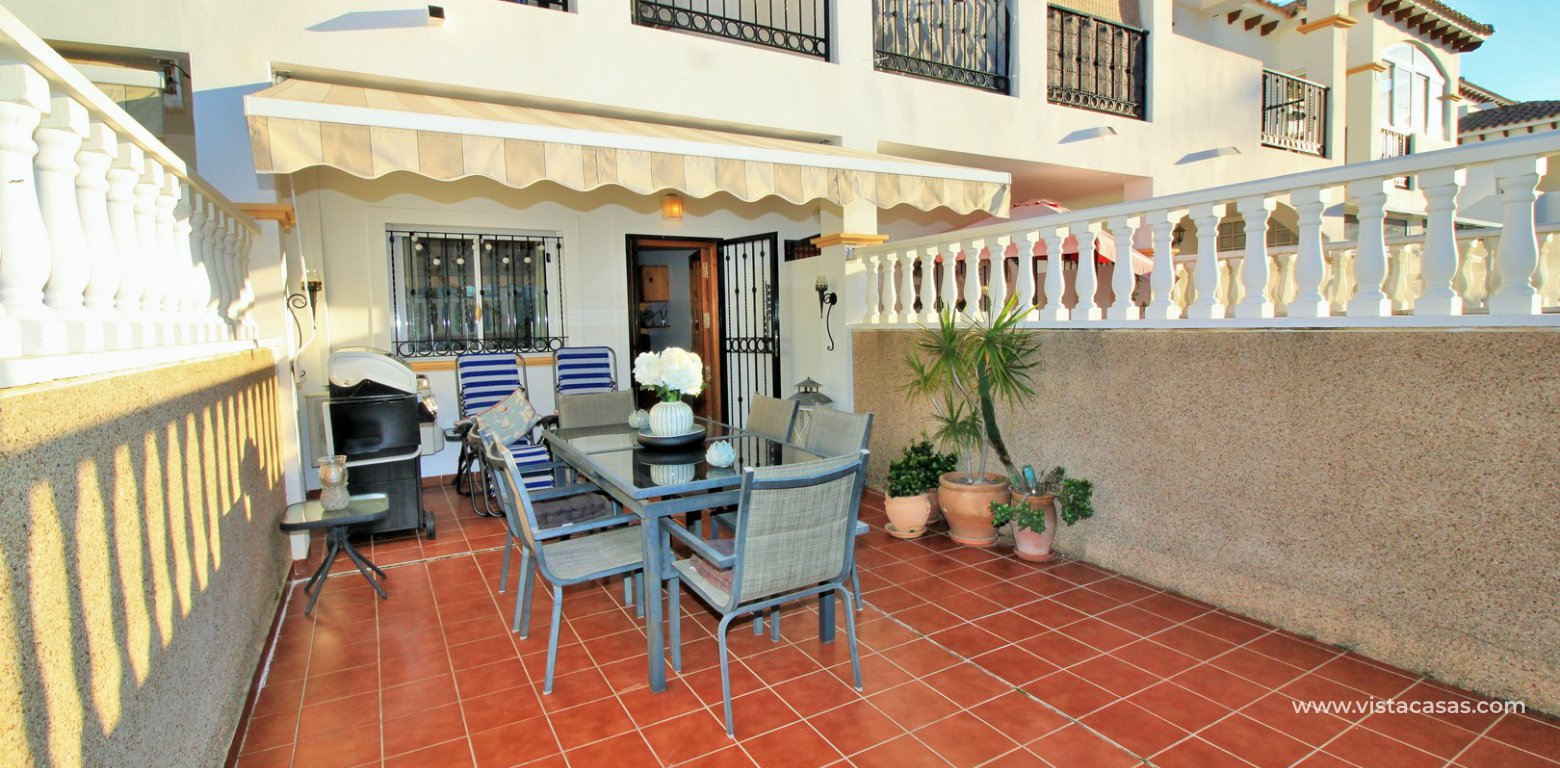 Townhouse for sale overlooking the pool R15 La Ciñuelica Punta Prima terrace 2