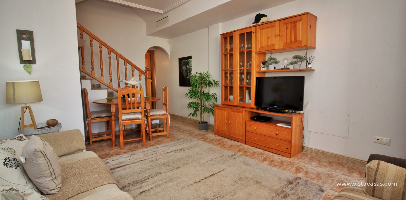Townhouse for sale overlooking the pool R15 La Ciñuelica Punta Prima lounge 2