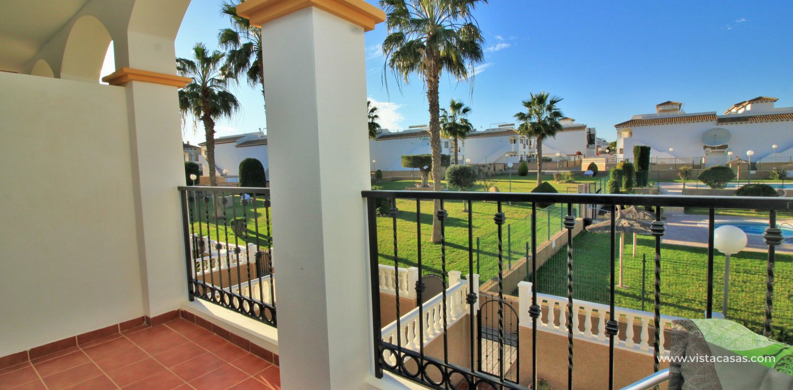 Townhouse for sale overlooking the pool R15 La Ciñuelica Punta Prima covered balcony