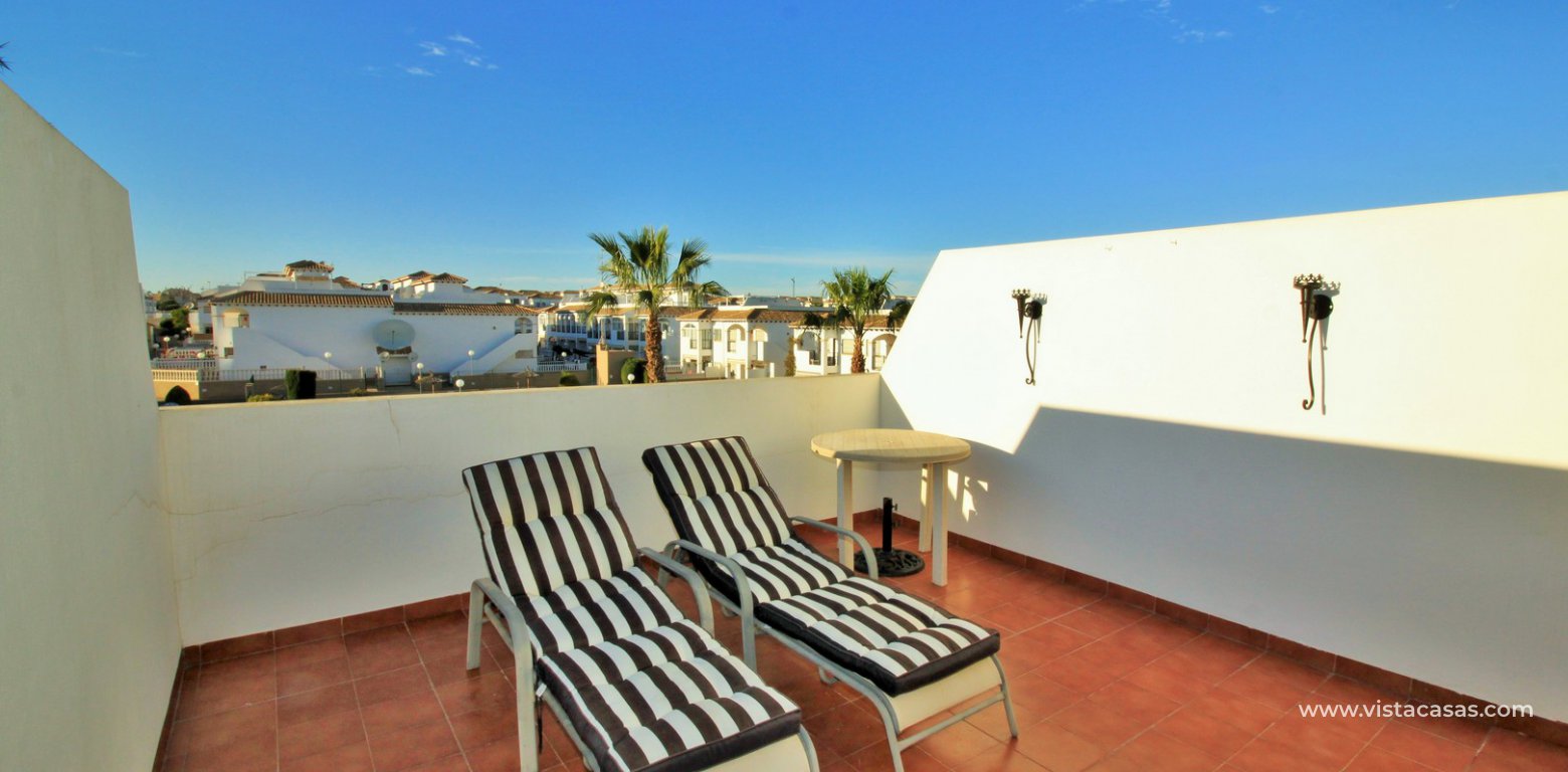 Townhouse for sale overlooking the pool R15 La Ciñuelica Punta Prima solarium