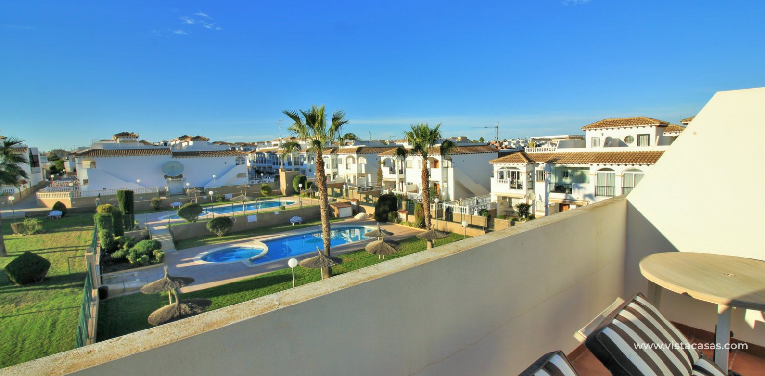 Townhouse for sale overlooking the pool R15 La Ciñuelica Punta Prima roof solarium