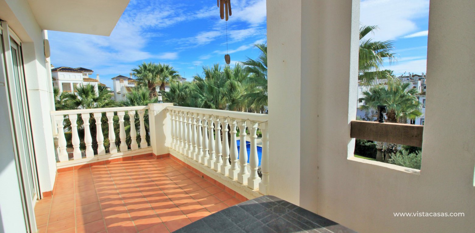 Duplex apartment for sale with golf and pool views Villamartin balcony 2