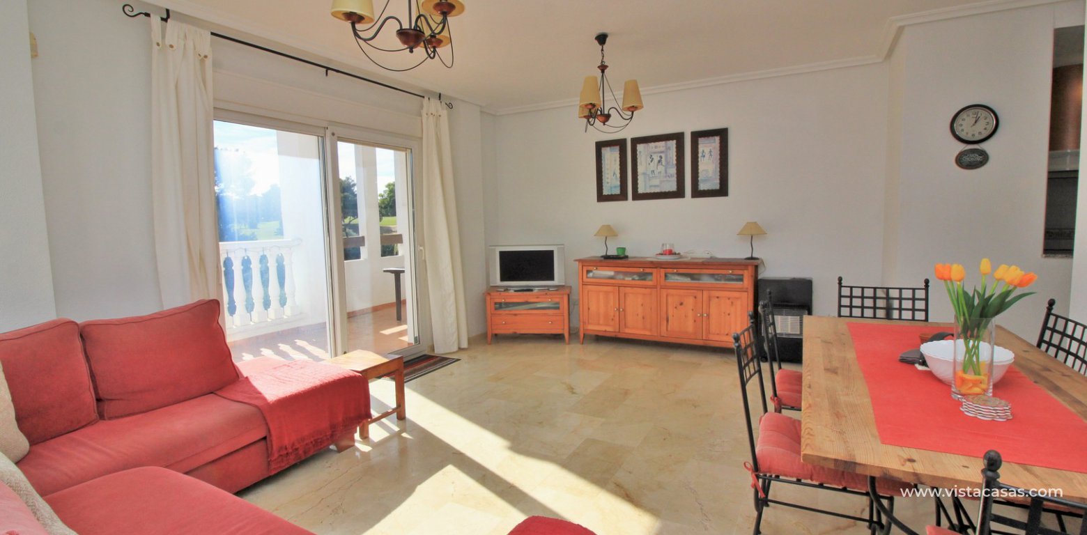 Duplex apartment for sale with golf and pool views Villamartin lounge 2