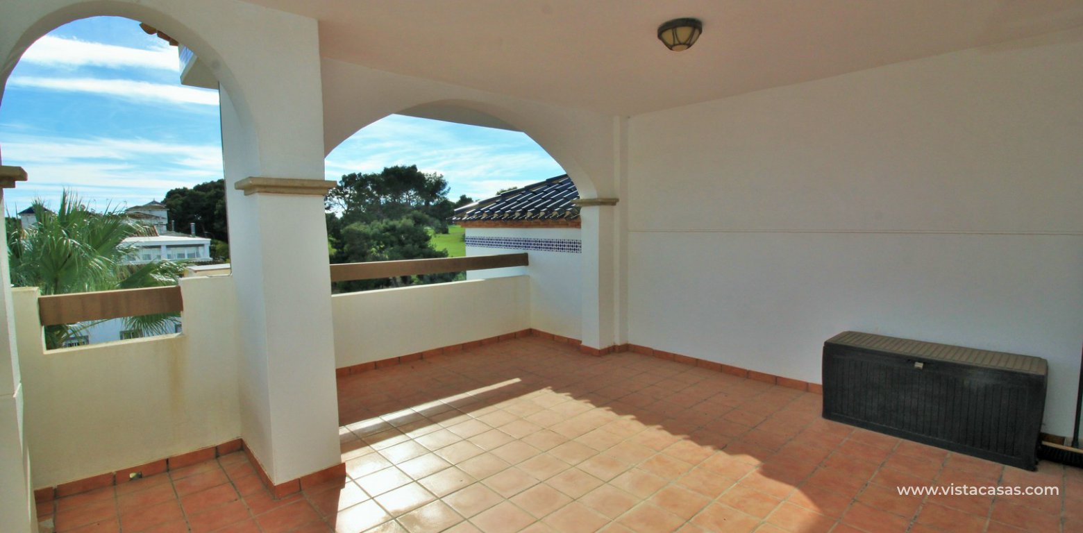 Duplex apartment for sale with golf and pool views Villamartin roof terrace