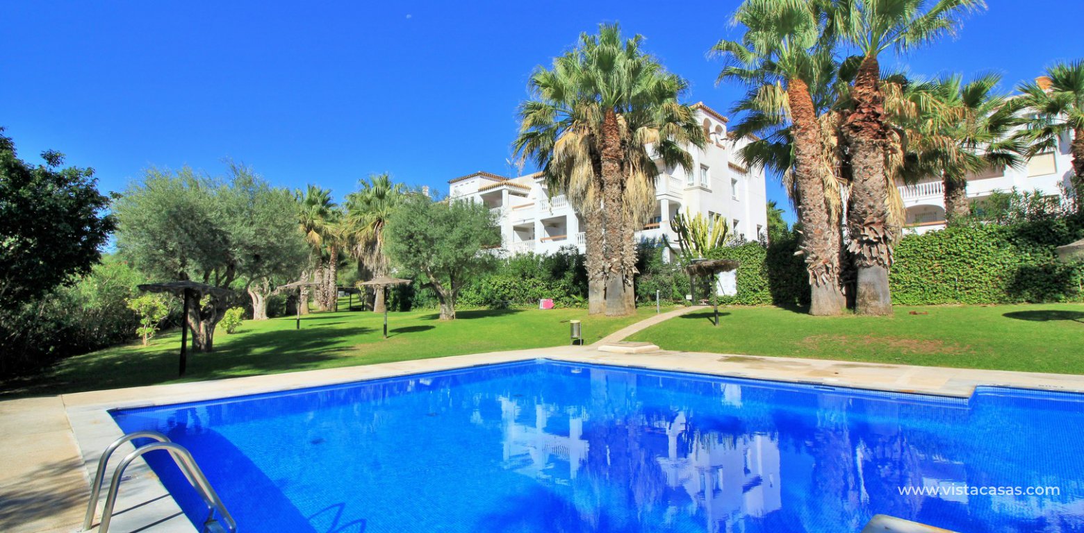 Duplex apartment for sale with golf and pool views Villamartin pool