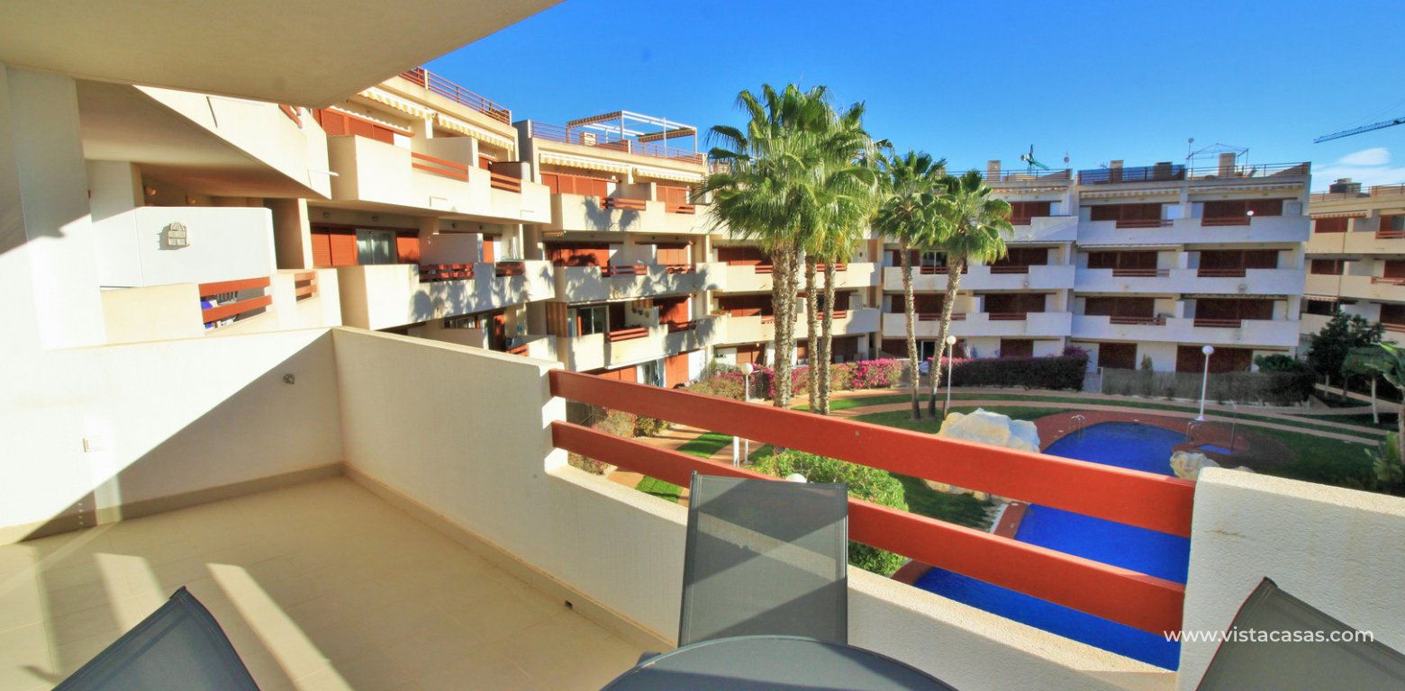 Apartment for sale overlooking the pool El Rincon Playa Flamenca Tourist Licence balcony pool view