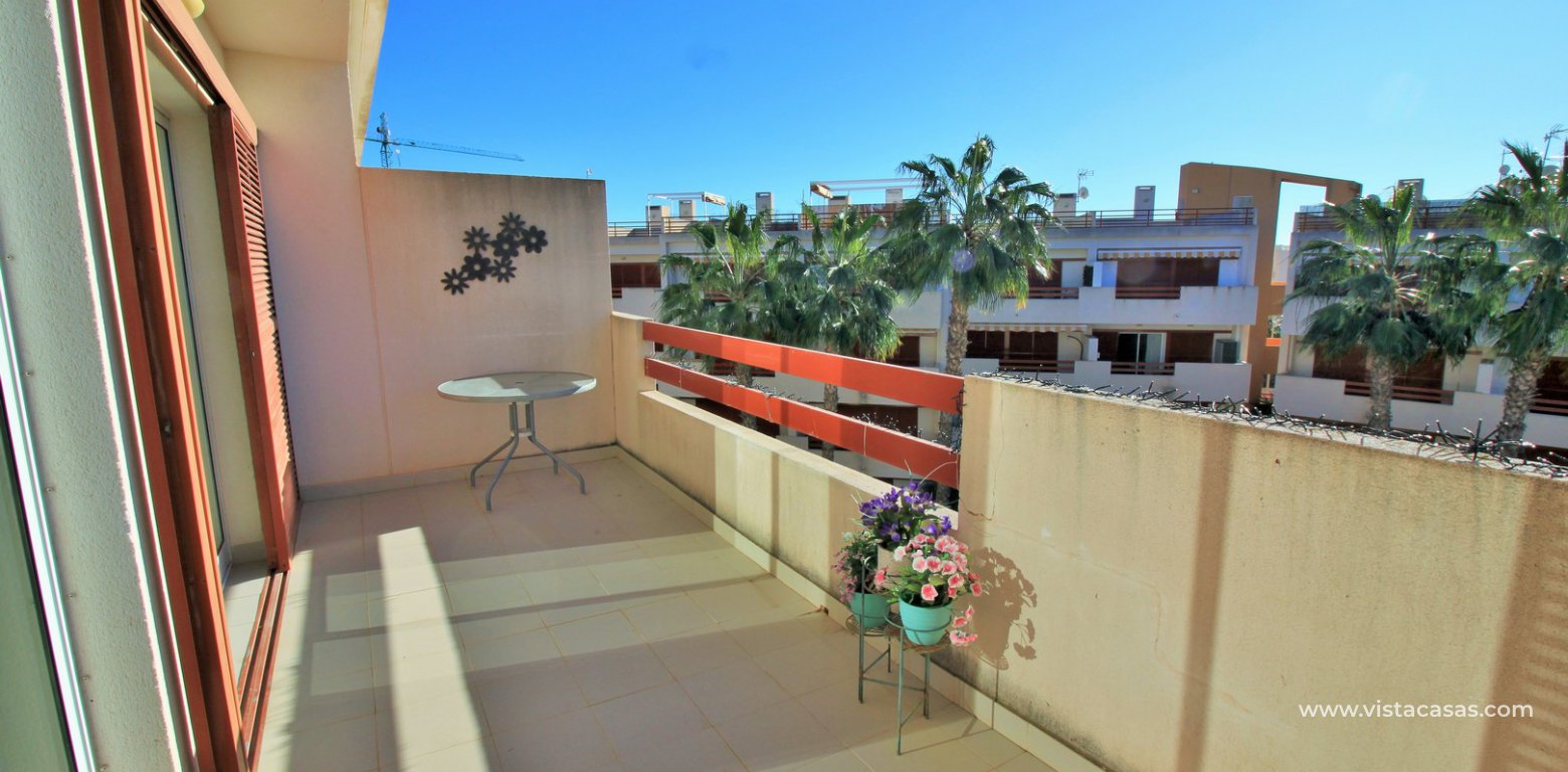 South facing penthouse apartment for sale El Rincon Playa Flamenca balcony