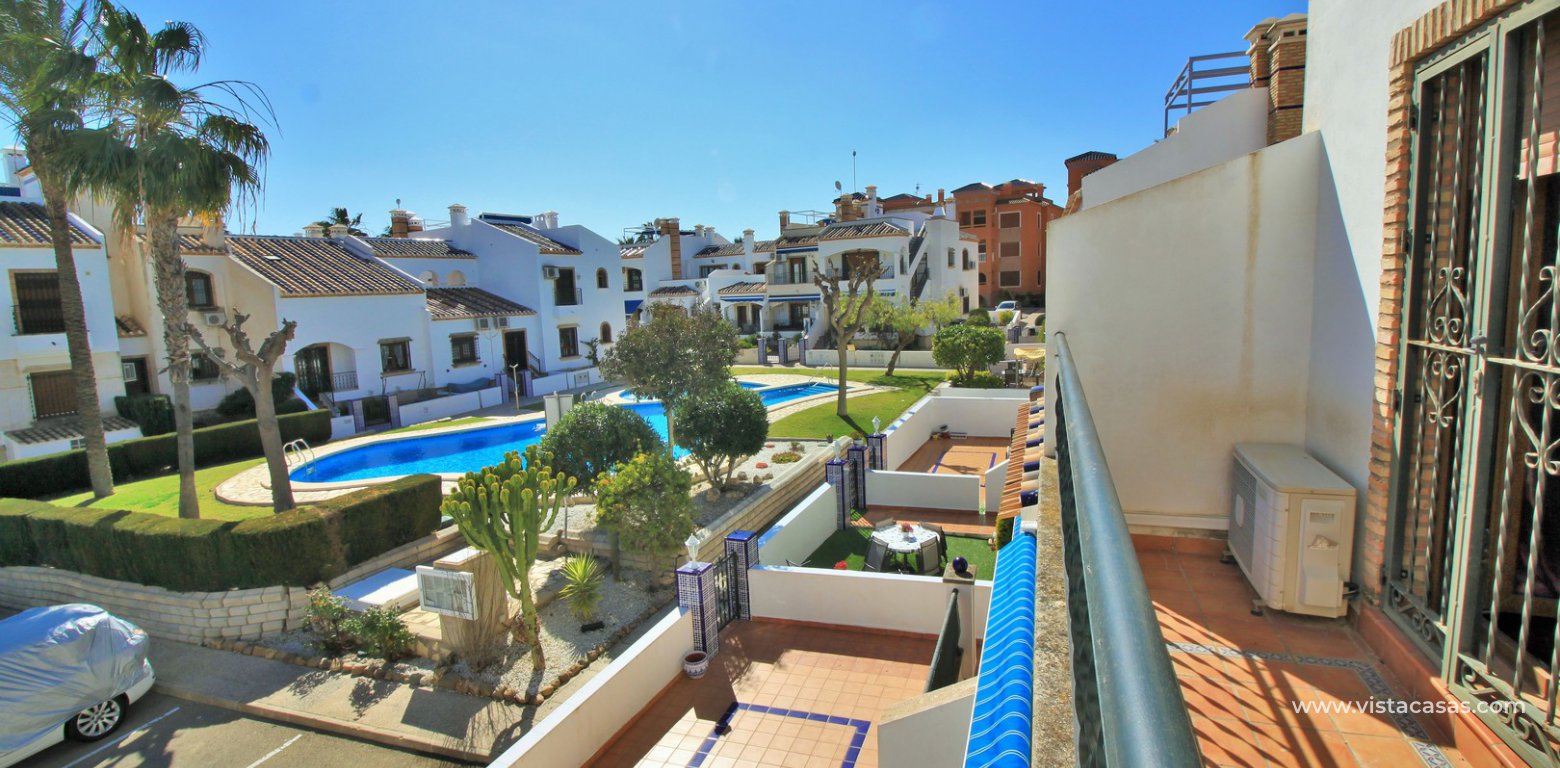 South facing sofia townhouse overlooking the pool for sale in Pau 8 Villamartin South facing balcony