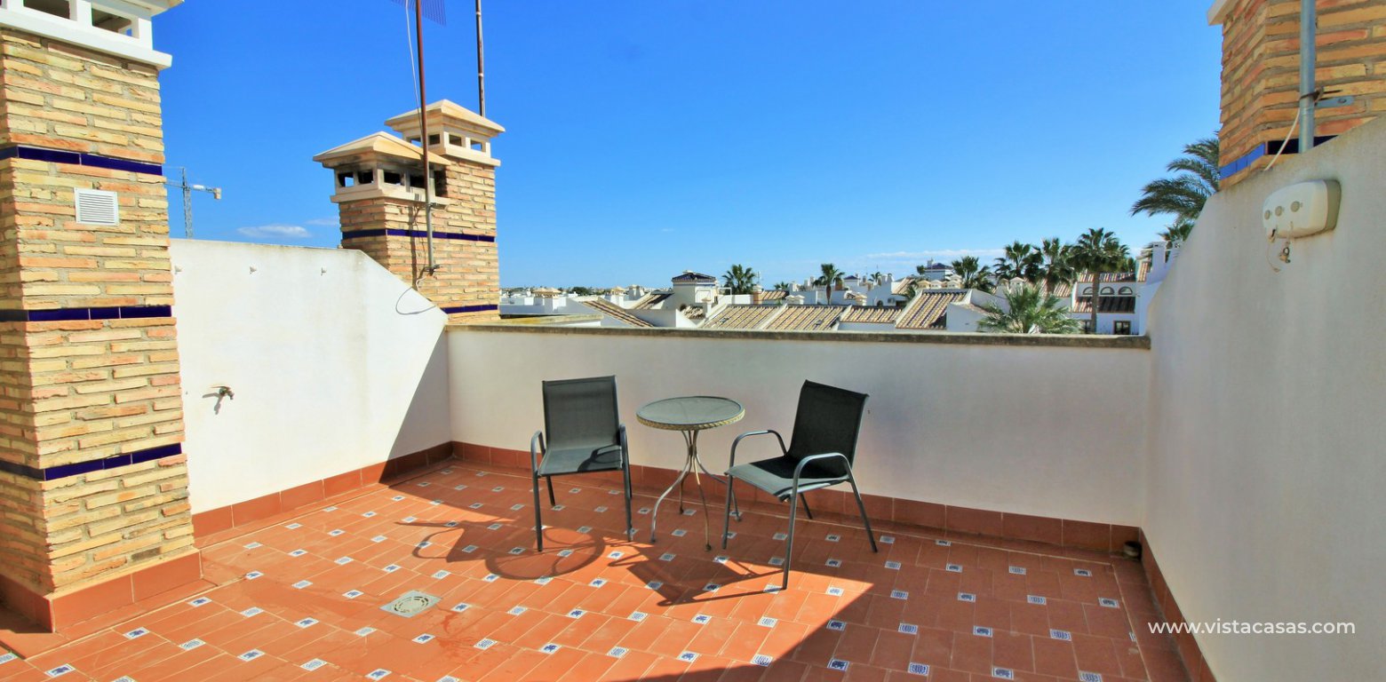 South facing sofia townhouse overlooking the pool for sale in Pau 8 Villamartin roof terrace