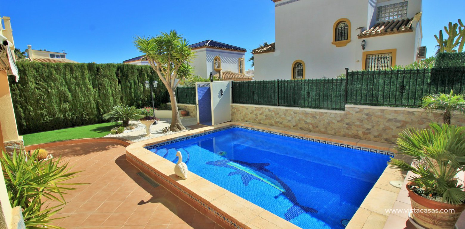South facing detached villa with private pool for sale Los Dolses