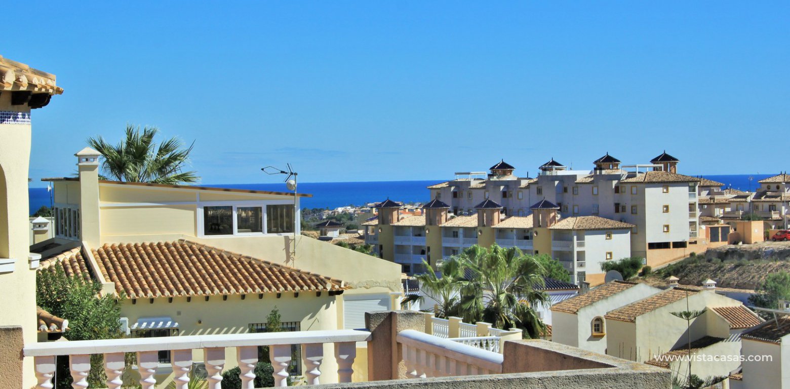 South facing detached villa with private pool for sale Los Dolses sea views 2