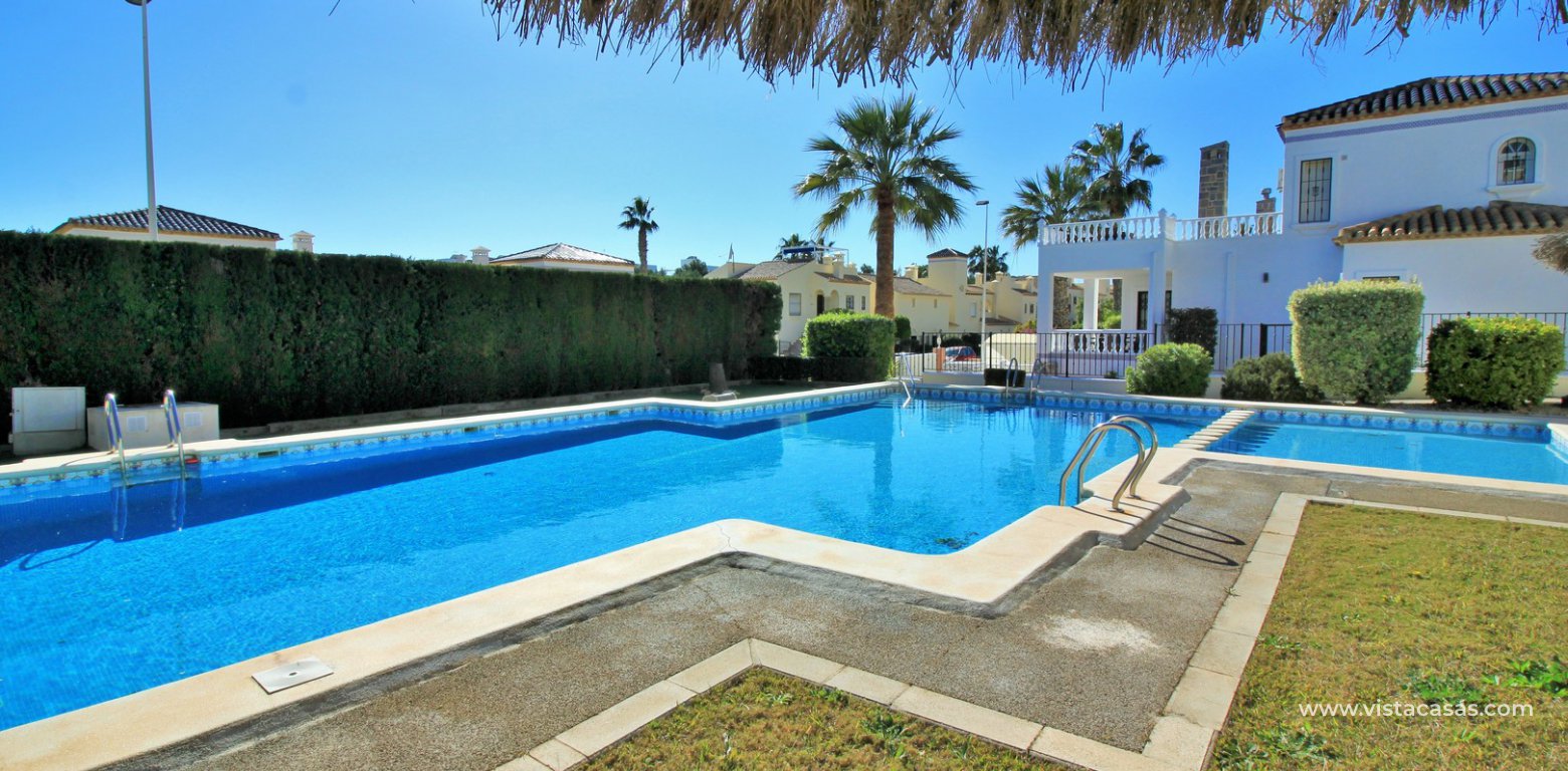 South facing detached villa with private pool for sale Los Dolses communal pool